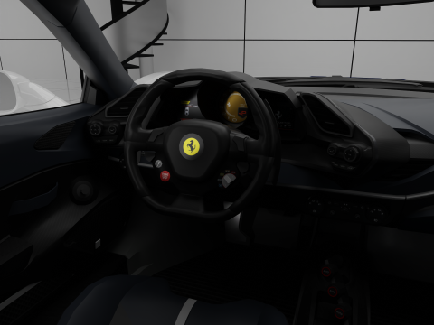 Ferrari 488 Pista Spider 3D Модель