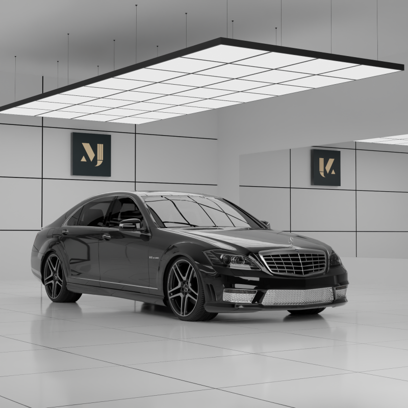 Mersedes-Benz S-class W221 3D Модель .c4d .max .obj .3ds .fbx .stl .blend 