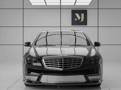 Mersedes-Benz S-class W221 3D Модель