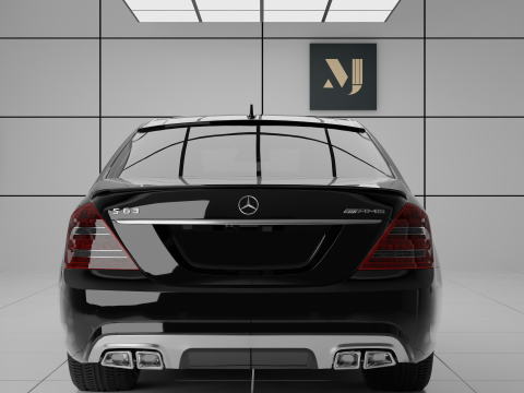 Mersedes-Benz S-class W221 3D Модель