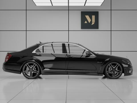 Mersedes-Benz S-class W221 3D Модель