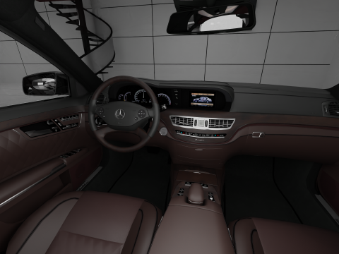 Mersedes-Benz S-class W221 3D Модель