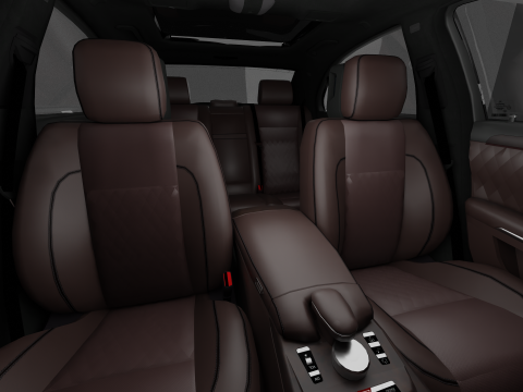 Mersedes-Benz S-class W221 3D Модель