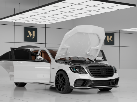 Mersedes-Benz s65 w222 3D Model