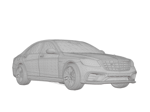Mersedes-Benz s65 w222 3D Model