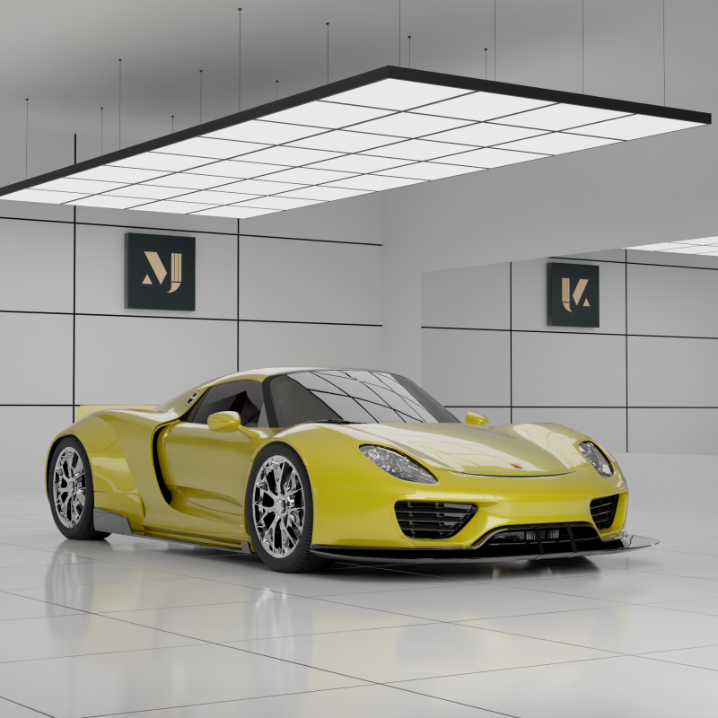Porsche 918 Modelo 3D .c4d .max .obj .3ds .fbx .stl .blend 