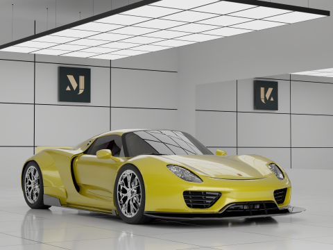 Porsche 918 3D Model