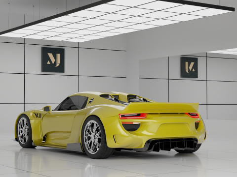 Porsche 918 Modelo 3D