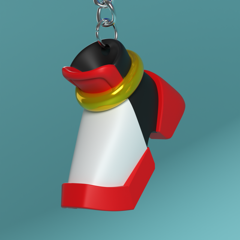 Fan Art Shadow the Hedgehog Keychain Shoe - 3MF available 3D Print Model .c4d .max .obj .3ds .fbx .stl .blend