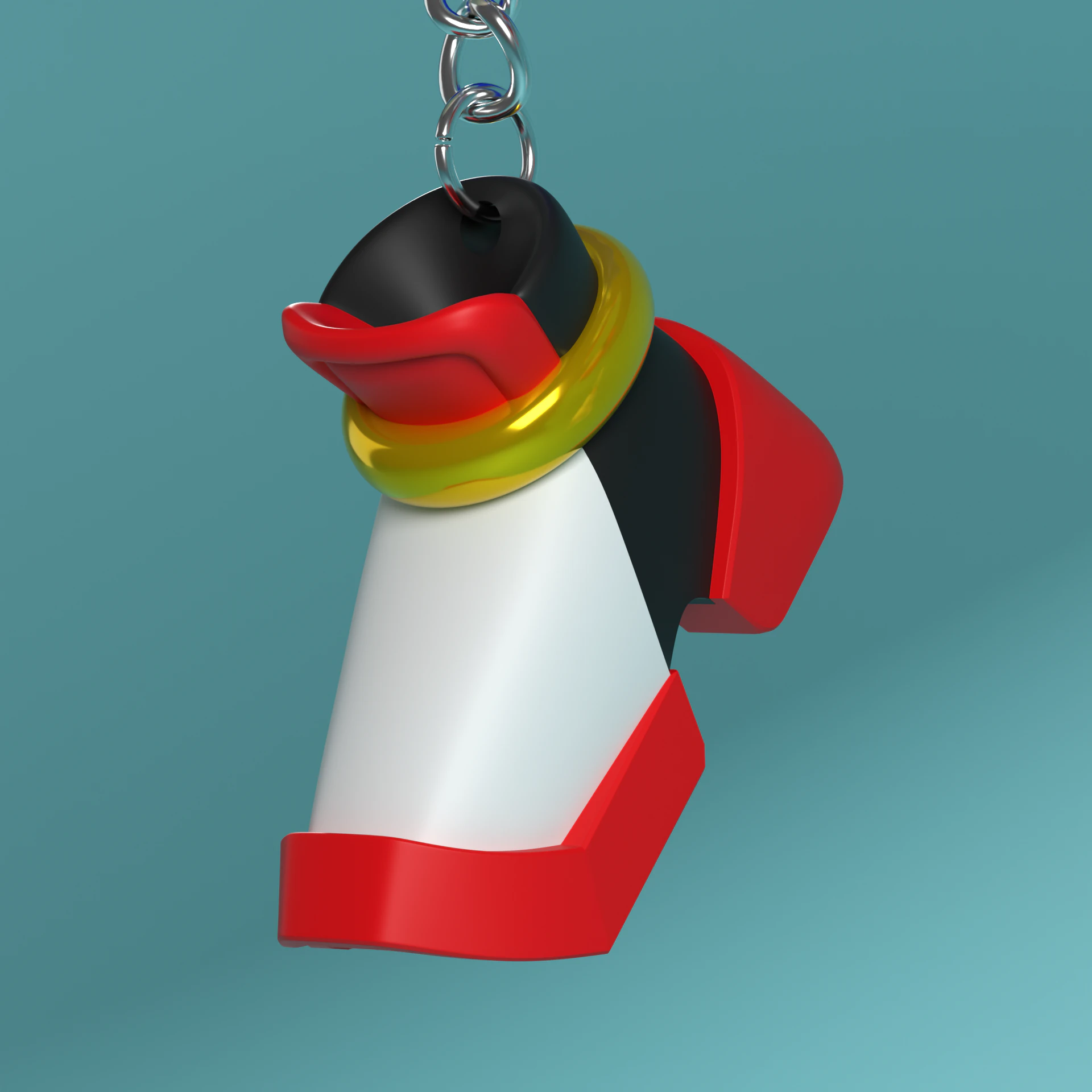 Fan Art Shadow the Hedgehog Keychain Shoe - 3MF available 3D Print Model .c4d .max .obj .3ds .fbx .stl .blend