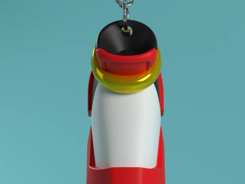 Fan Art Shadow the Hedgehog Keychain Shoe - 3MF available 3D Print Model