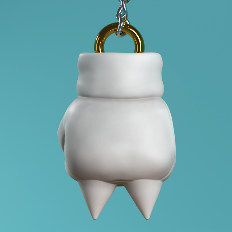 Fan Art Knuckles the Echidna Glove Keychain - Sonic Series 3D Принт Модель .c4d .max .obj .3ds .fbx .stl .blend 