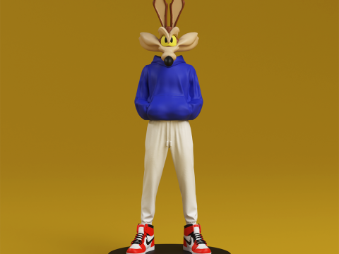 Fan Art Wile Coyote Urban Vibes multiparts Modelo de Impressão 3D