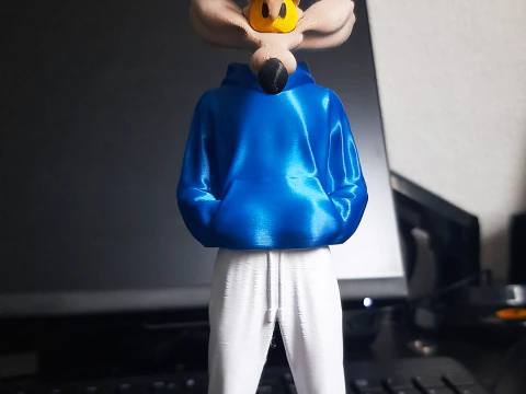 Fan Art Wile Coyote Urban Vibes multiparts 3D Print Model
