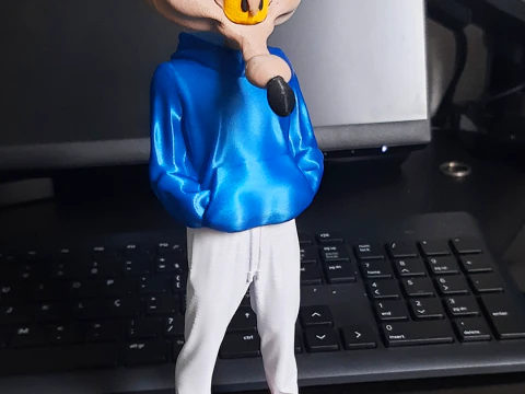 Fan Art Wile Coyote Urban Vibes multiparts 3D Print Model