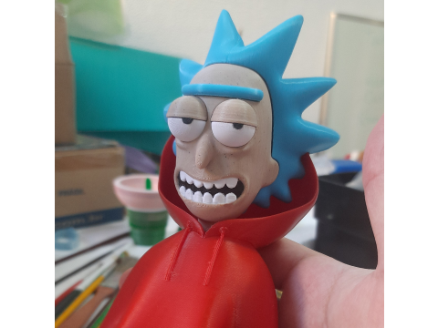 Fan Art Rick Head Urban Vibes for Bugs Bunny - 3MF - STL Modelo de Impressão 3D