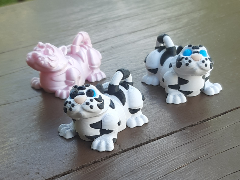 Mini Flexi Tigers - 3mf - No Support 3D printmodel