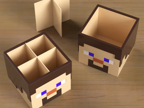 Minecraft Home Decor Heads - Collection 3D Print Model