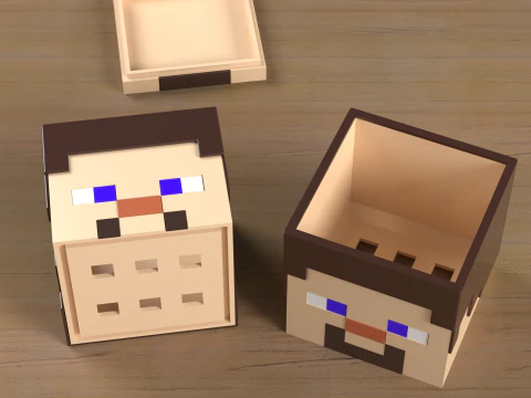 Minecraft Home Decor Heads - Collection 3D Print Model