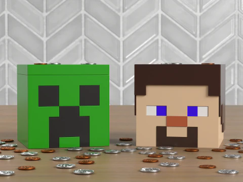Minecraft Home Decor Heads - Collection 3D Print Model