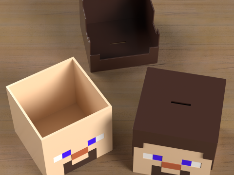 Minecraft Home Decor Heads - Collection Modelo de Impressão 3D