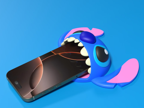 Stitch Phone Speaker and Stand - 3mf available Model do druku 3D