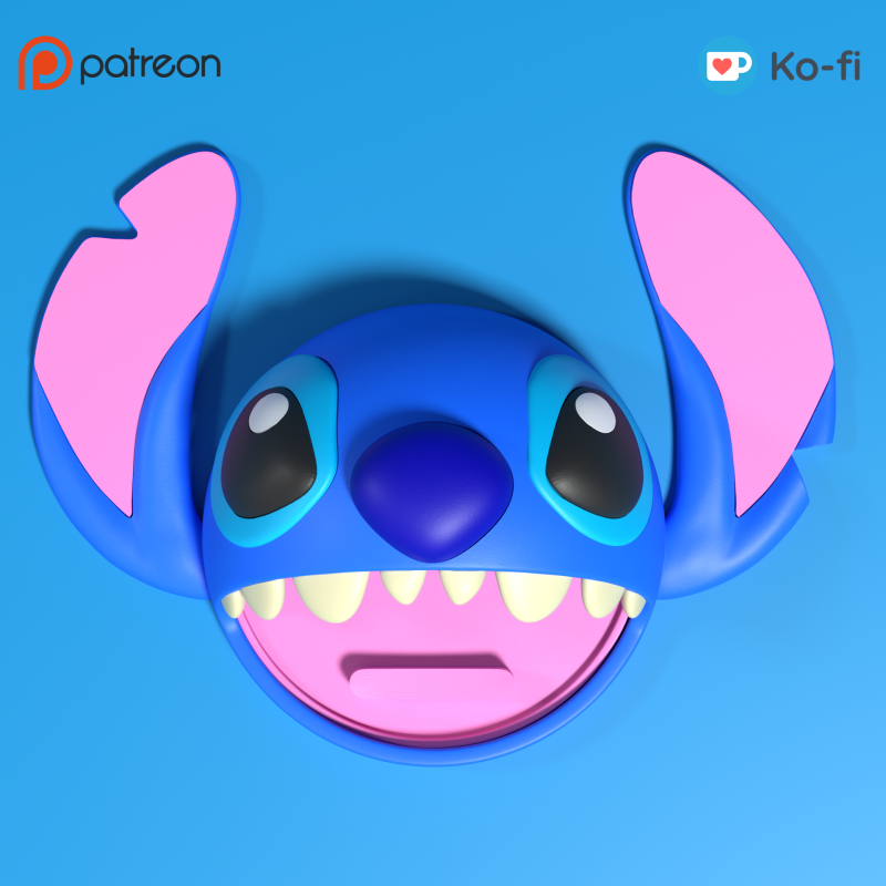 Stitch Phone Speaker and Stand - 3mf available Model do druku 3D .c4d .max .obj .3ds .fbx .stl .blend