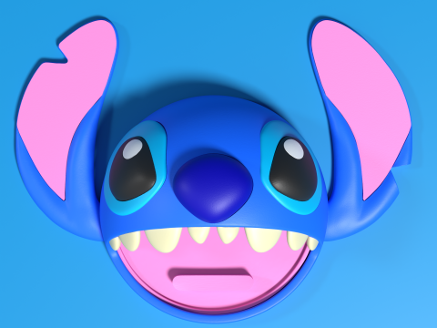 Stitch Phone Speaker and Stand - 3mf available Modelo de impresión 3D