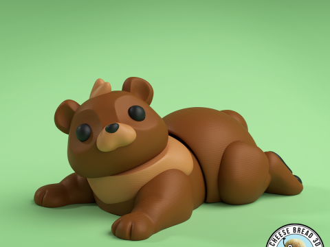 MiniFlexiBear - 3MF - No Support Modelo de impresión 3D
