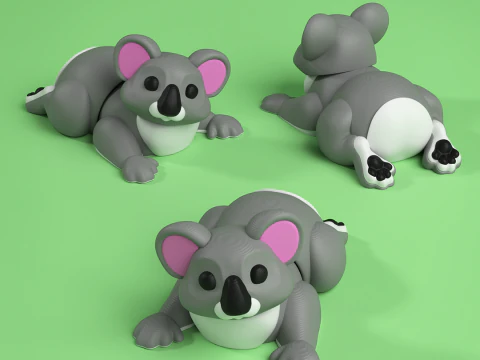 Mini Flexi Koala - 3MF - Nessun supporto Modello di stampa 3D