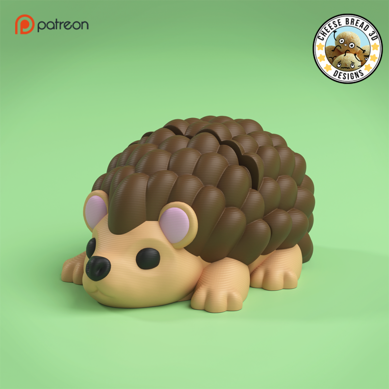 Mini Flexi Hedgehog - 3MF - No Support Modelo de Impressão 3D .c4d .max .obj .3ds .fbx .stl .blend