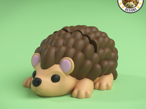 Mini Flexi Hedgehog - 3MF - No Support 3D 프린트 모델
