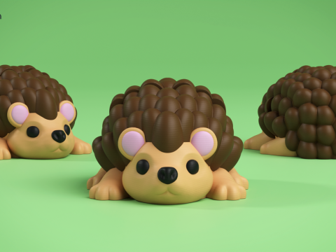 Mini Flexi Hedgehog - 3MF - No Support Modelo de Impressão 3D