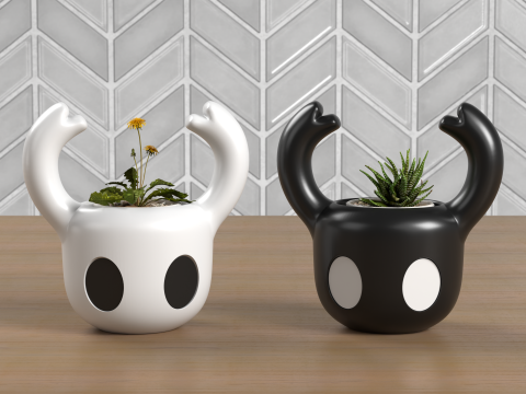 Fan Art - Hollow Knight Planter and Coverpot - No AMS - No Support 3D Druckmodell