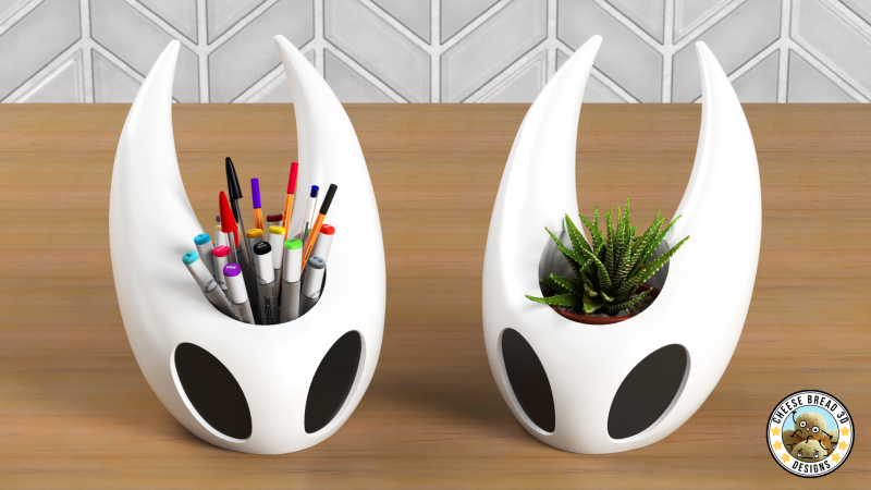 Fan Art - Hornet Planter and Coverpot Hollow Knight Silksong - No AMS No Support Model Cetak 3D .c4d .max .obj .3ds .fbx .stl .blend 