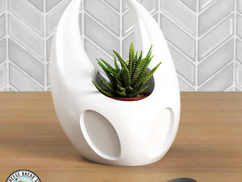 Fan Art - Hornet Planter and Coverpot Hollow Knight Silksong - No AMS No Support Model Cetak 3D