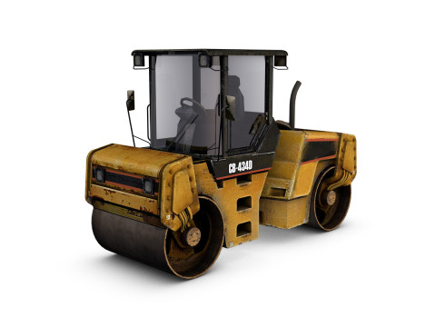 Asphalt Road Roller 3Dモデル