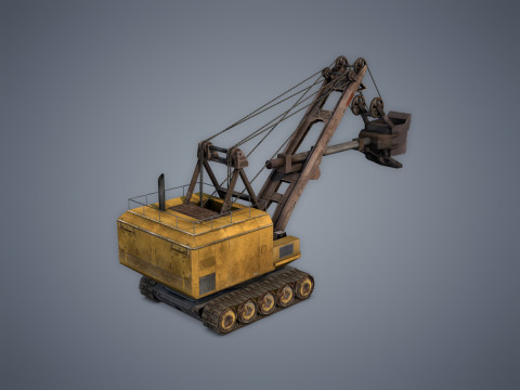 Electric Rope Shovel Model 3D