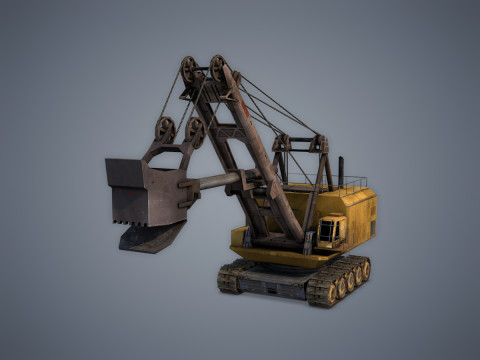 Electric Rope Shovel Model 3D