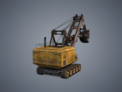 Electric Rope Shovel Model 3D