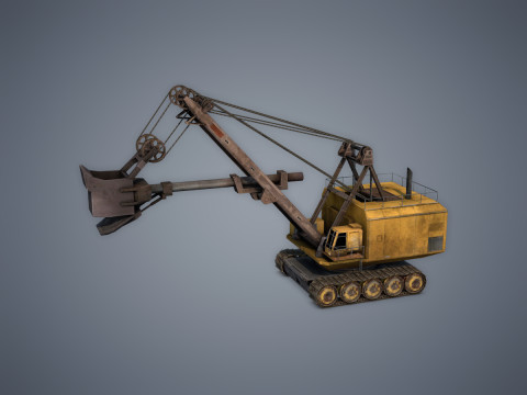 Electric Rope Shovel Model 3D