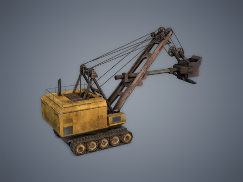 Electric Rope Shovel Model 3D