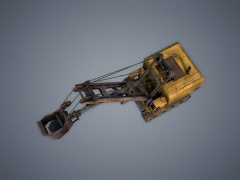 Electric Rope Shovel Model 3D