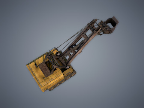 Electric Rope Shovel Model 3D