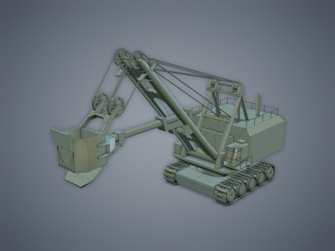 Electric Rope Shovel Model 3D