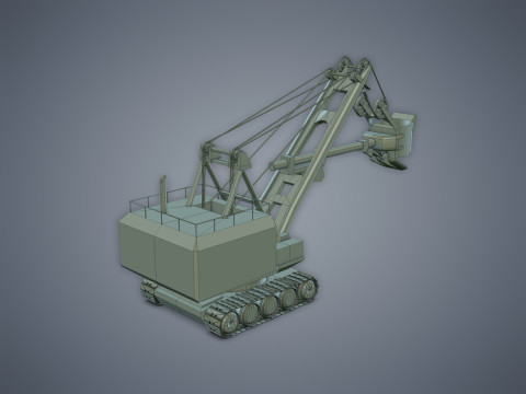Electric Rope Shovel Model 3D