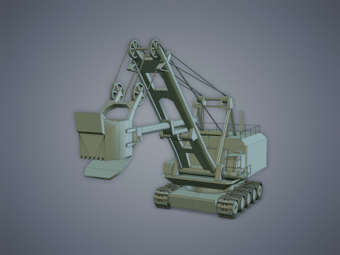 Electric Rope Shovel Model 3D