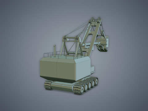 Electric Rope Shovel Model 3D
