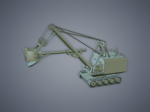 Electric Rope Shovel Model 3D