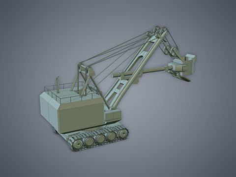 Electric Rope Shovel Model 3D